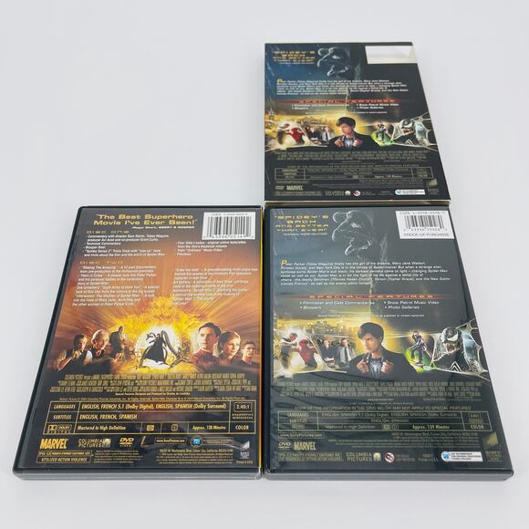 Spider-Man 2 and Spider-Man 3 Movie DVDs - Good Used Condition - Picture 9 of 12
